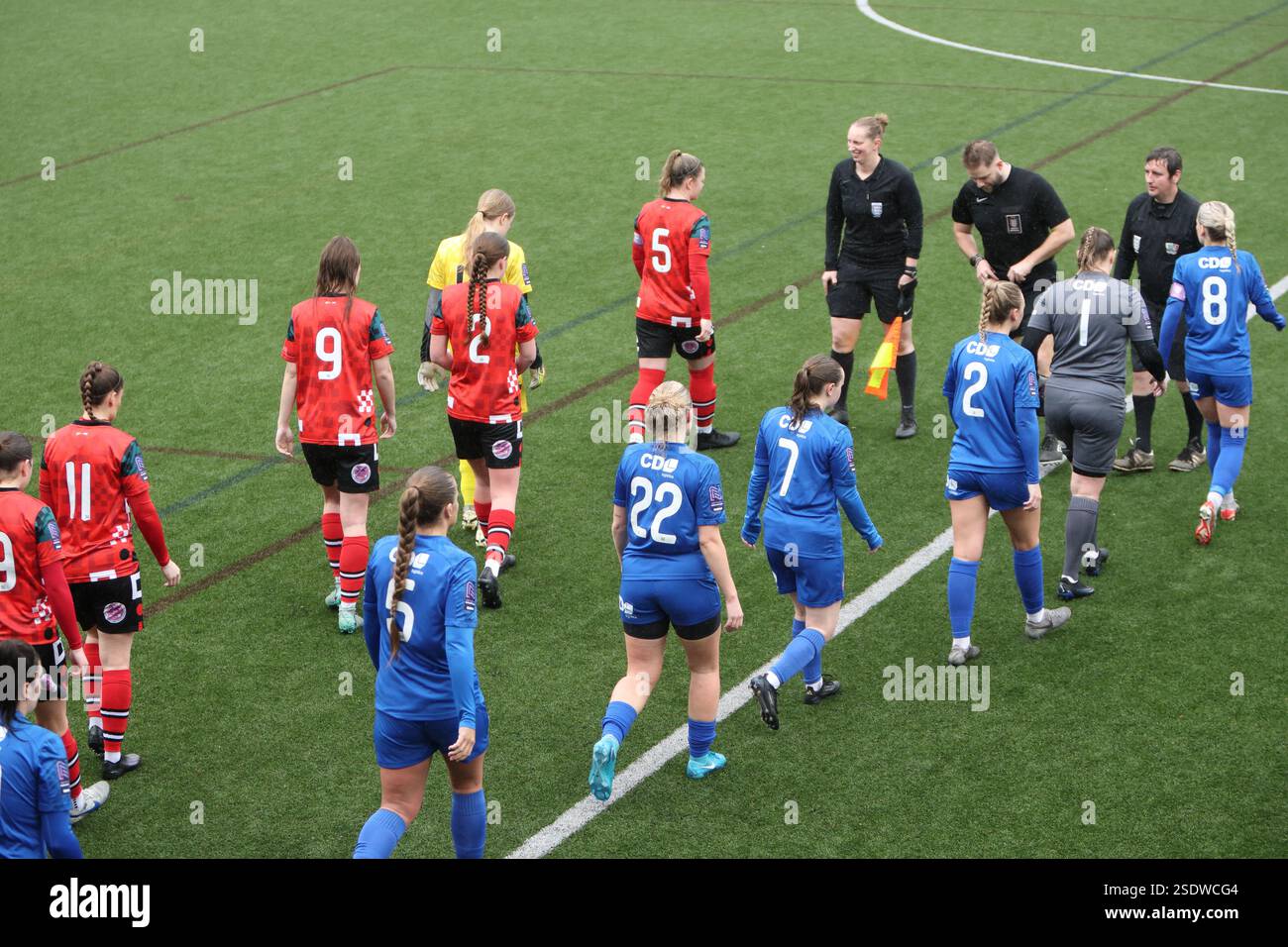 Southampton Women FC vs Worthing Women FC fa Women's National League FAWNL a Winklebury, Basingstoke, Hampshire, Regno Unito Foto Stock