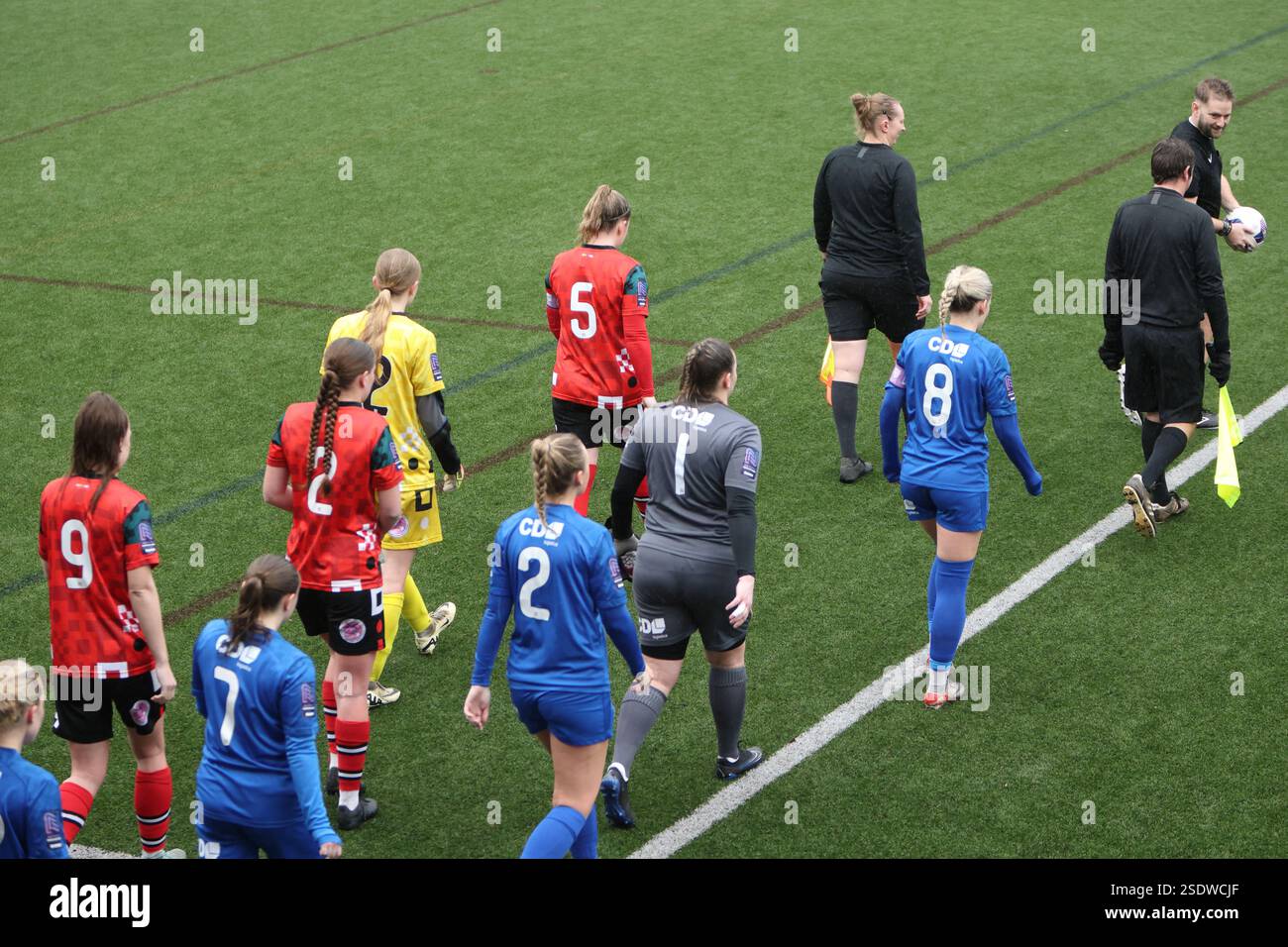 Southampton Women FC vs Worthing Women FC fa Women's National League FAWNL a Winklebury, Basingstoke, Hampshire, Regno Unito Foto Stock