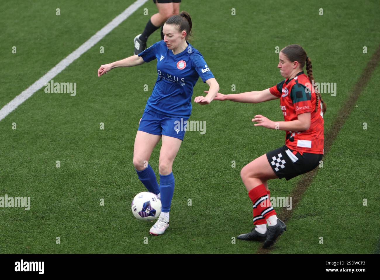 Southampton Women FC vs Worthing Women FC fa Women's National League FAWNL a Winklebury, Basingstoke, Hampshire, Regno Unito Foto Stock