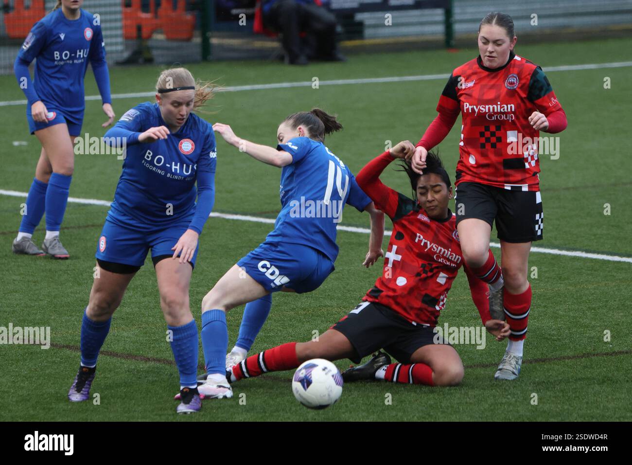 Southampton Women FC vs Worthing Women FC fa Women's National League FAWNL a Winklebury, Basingstoke, Hampshire, Regno Unito Foto Stock