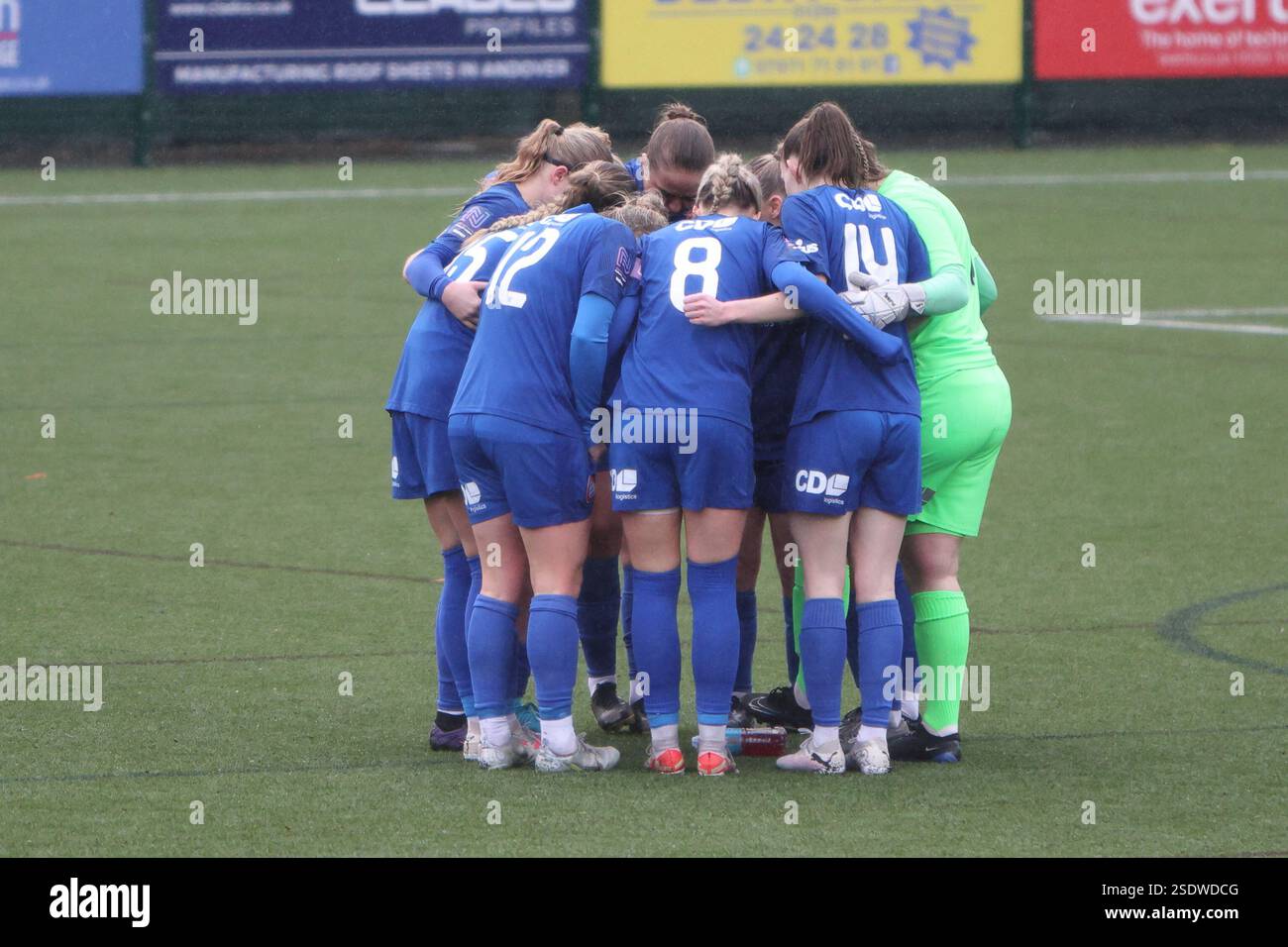 Southampton Women FC vs Worthing Women FC fa Women's National League FAWNL a Winklebury, Basingstoke, Hampshire, Regno Unito Foto Stock