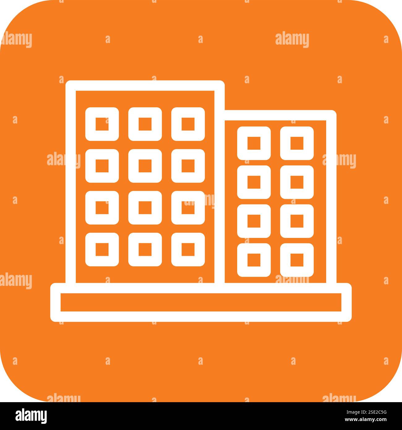 Illustrazione di progettazione dell'icona Vector dell'edificio per uffici Illustrazione Vettoriale