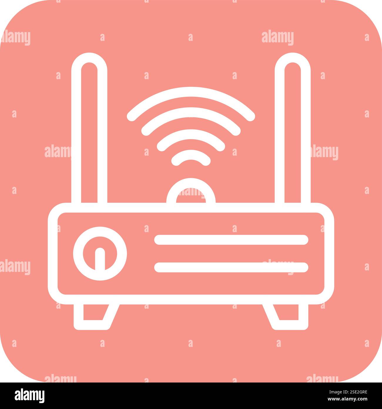 Illustrazione della progettazione dell'icona del vettore router Illustrazione Vettoriale