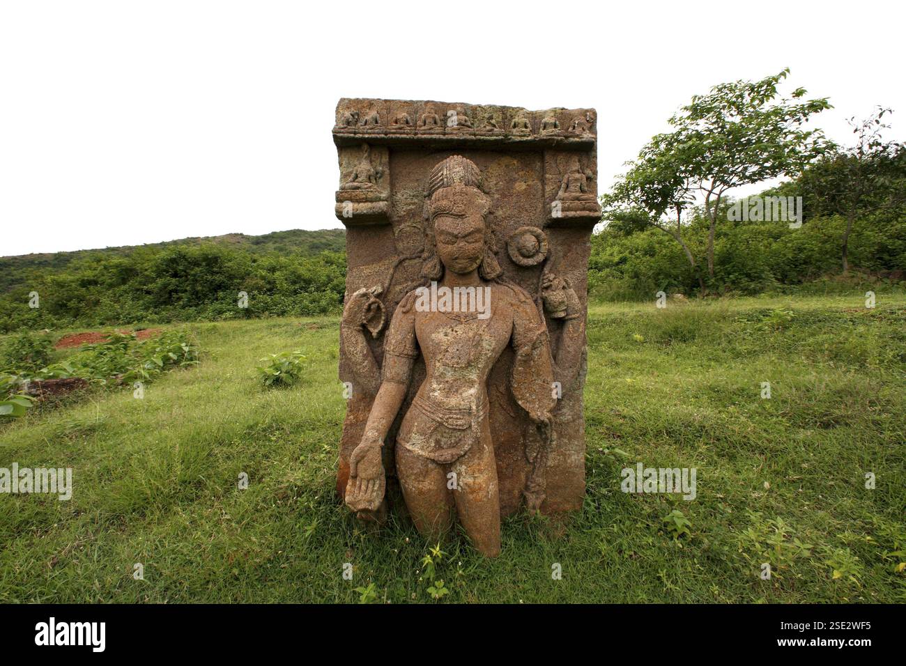 Statua in rovina nel sito archeologico buddista di Ratnagiri, Orissa, India, Asia Foto Stock Statua in rovina nel sito archeologico buddista di Ratnagiri, Orissa, India, Asia Foto Stock