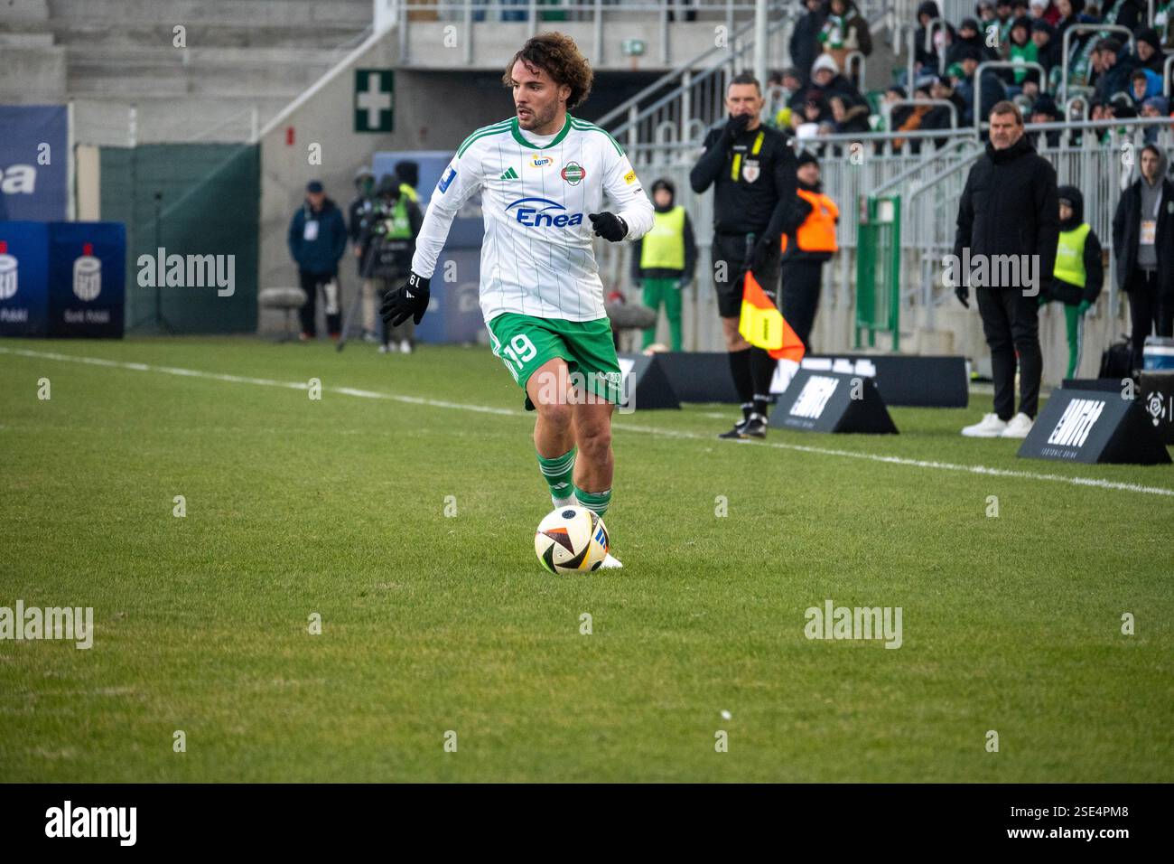 Radom, Polonia. 08.02.2025. Radomiak Radom giocatore Rafael Barbosa durante la partita PKO BP EKSTRAKLASA. Radomiak Radom vs Śląsk Wrocław, Stadion im. Braci Czachorów, Struga 63, Radom, Polonia Foto Stock