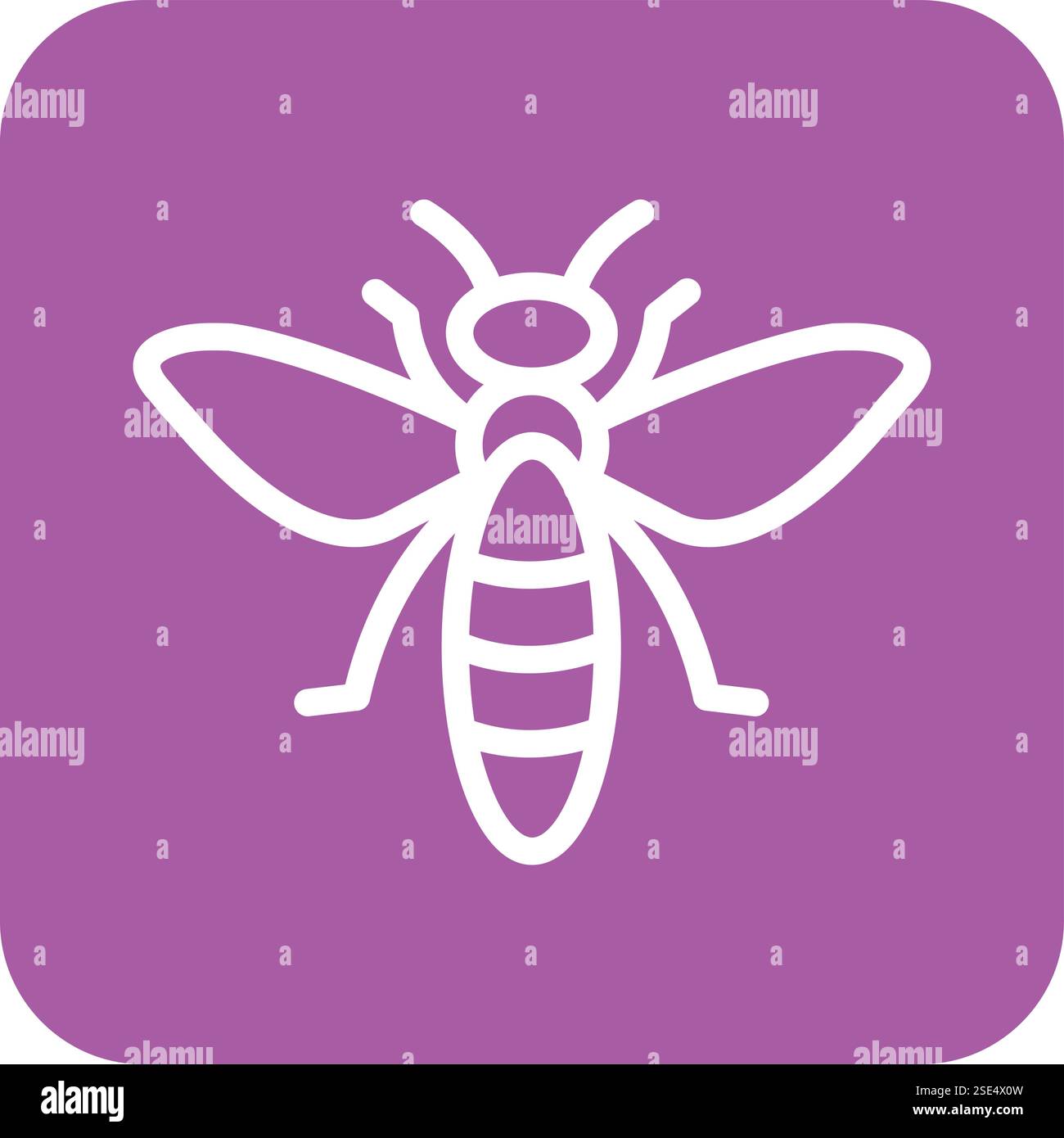 Illustrazione del disegno dell'icona del vettore di insetti Illustrazione Vettoriale