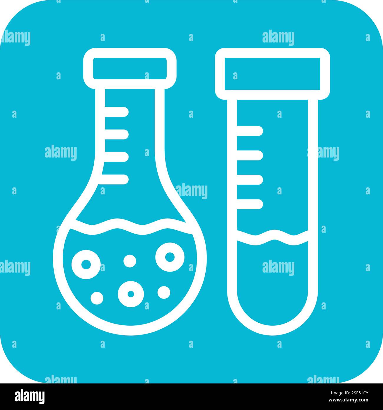 Illustrazione di progettazione dell'icona del vettore di prova di laboratorio Illustrazione Vettoriale
