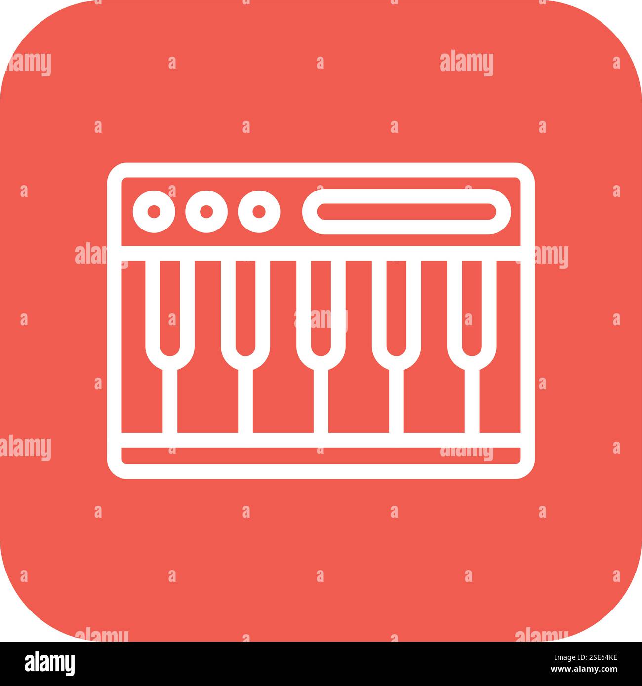 Illustrazione del disegno dell'icona di piano Vector Illustrazione Vettoriale