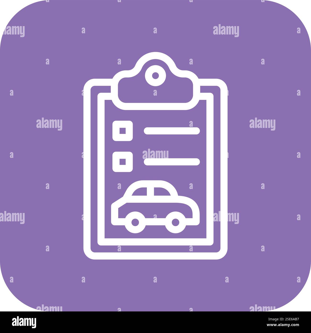 Illustrazione del progetto dell'icona del vettore del report CAR Illustrazione Vettoriale