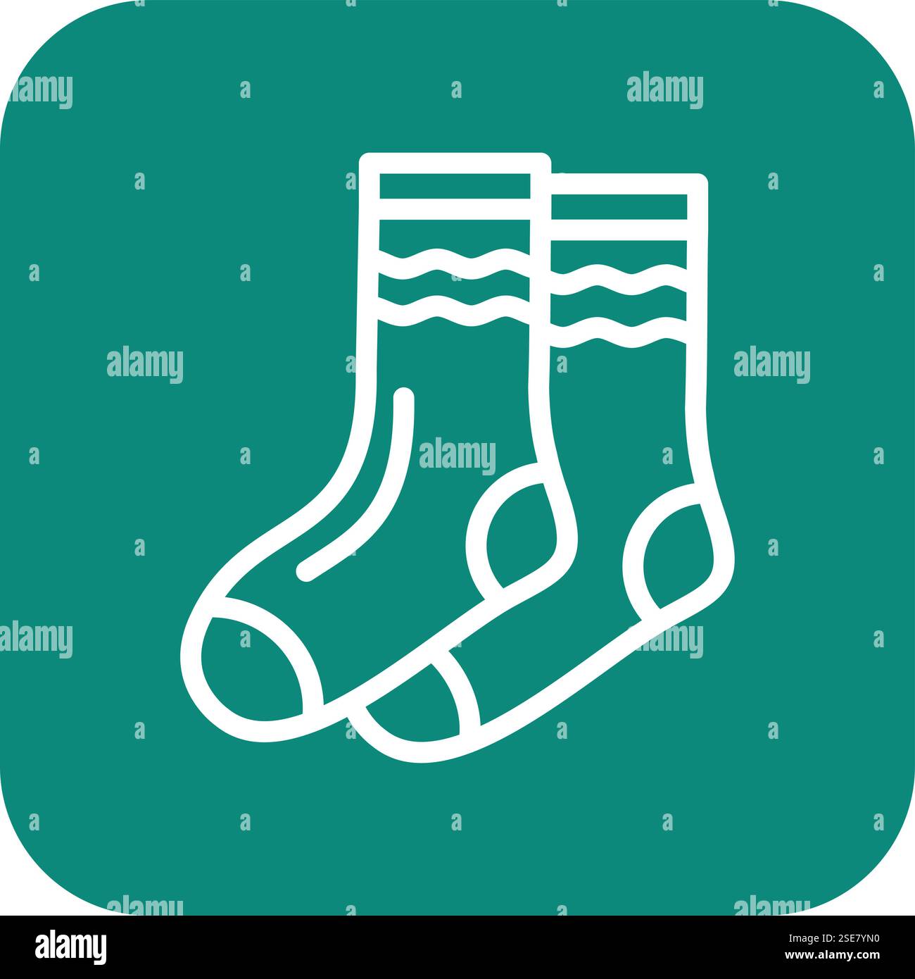 Illustrazione di progettazione dell'icona Vector SOCK Illustrazione Vettoriale