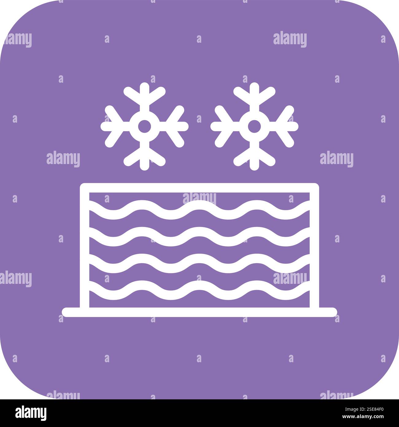 Illustrazione di progettazione dell'icona del vettore dell'acqua fredda Illustrazione Vettoriale