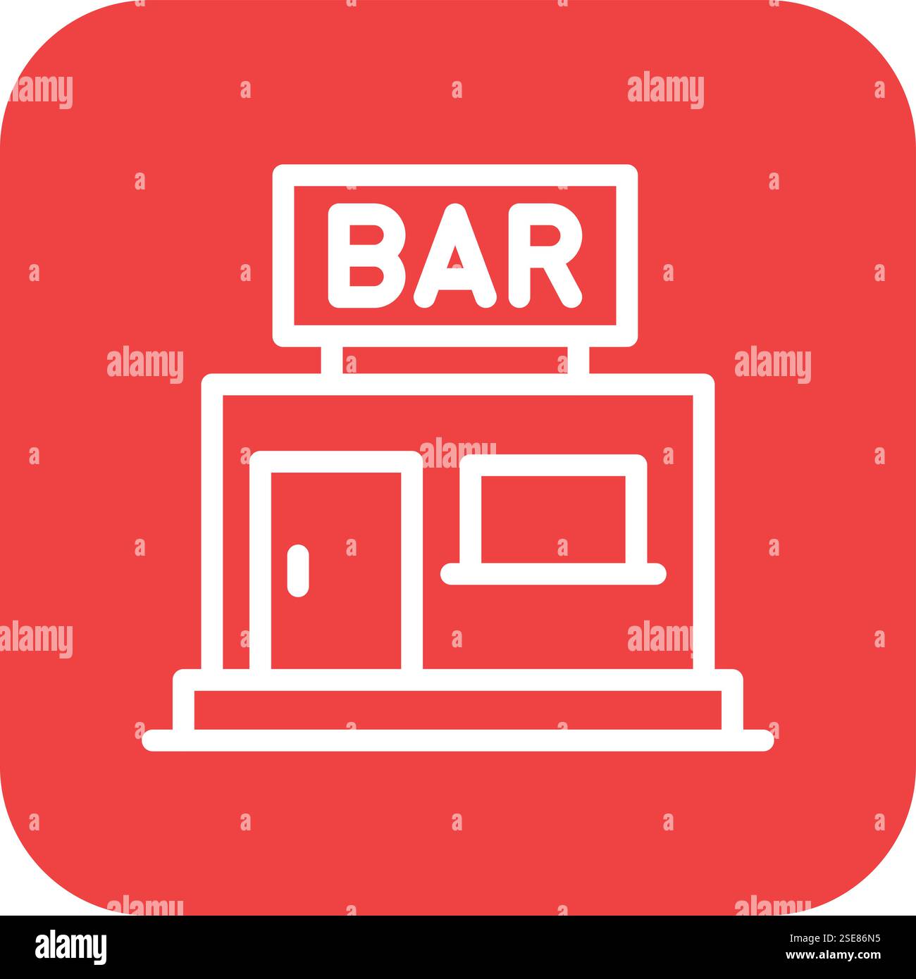 Illustrazione del disegno dell'icona del vettore a barre Illustrazione Vettoriale