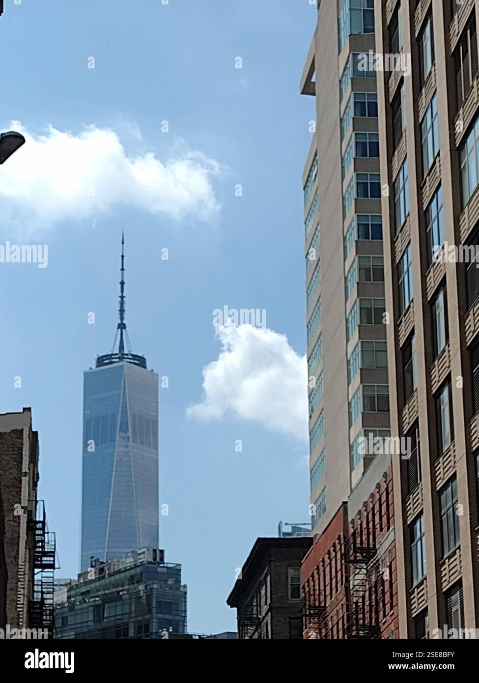 New York, l'area delle Twin Towers a Manhattan Foto Stock
