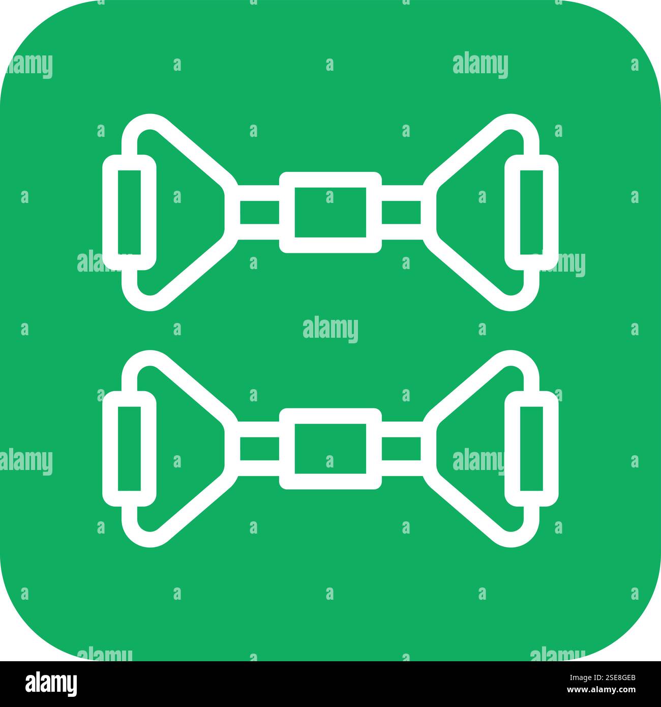 Illustrazione della progettazione dell'icona del vettore dell'espansore toracico Illustrazione Vettoriale