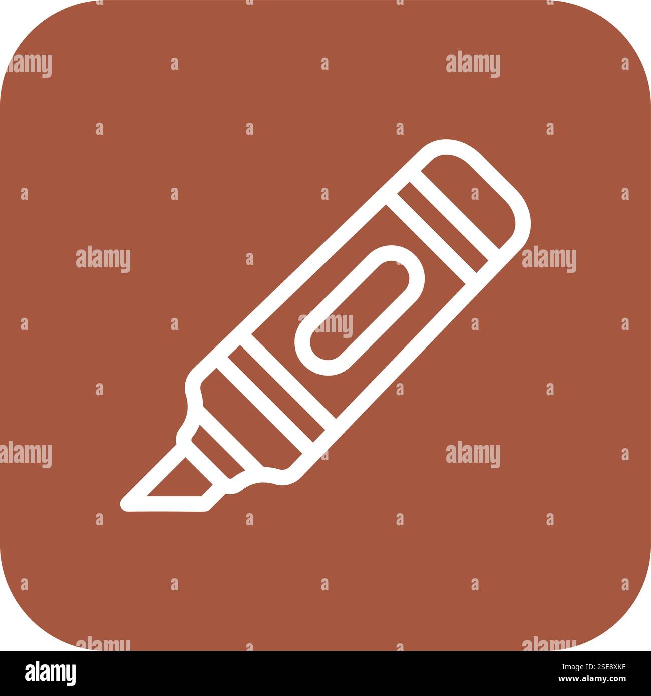 Illustrazione di progettazione dell'icona del vettore dell'evidenziatore Illustrazione Vettoriale