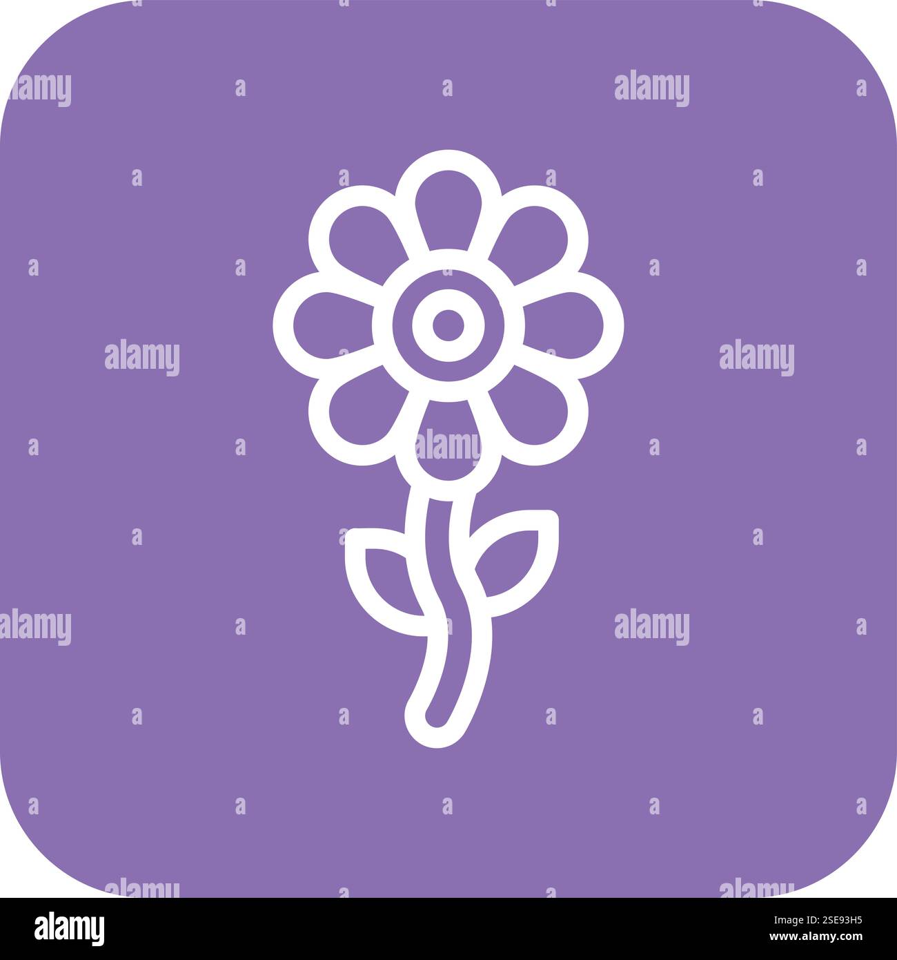Illustrazione del disegno dell'icona del vettore di fiori Illustrazione Vettoriale