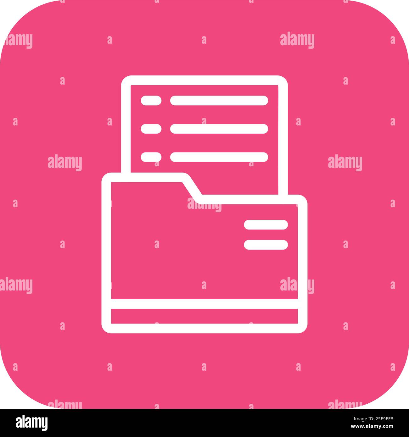 Illustrazione di progettazione dell'icona del vettore dossier Illustrazione Vettoriale