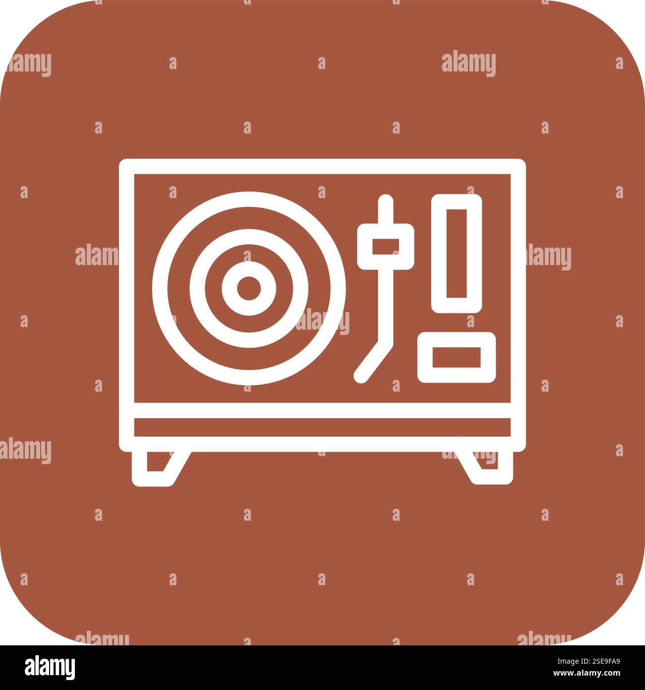 Illustrazione del design dell'icona Vector in vinile Illustrazione Vettoriale