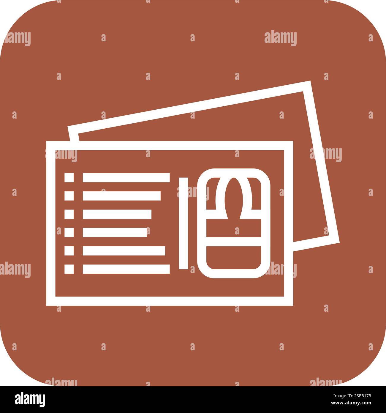 Illustrazione di progetto dell'icona del vettore cartolina Illustrazione Vettoriale