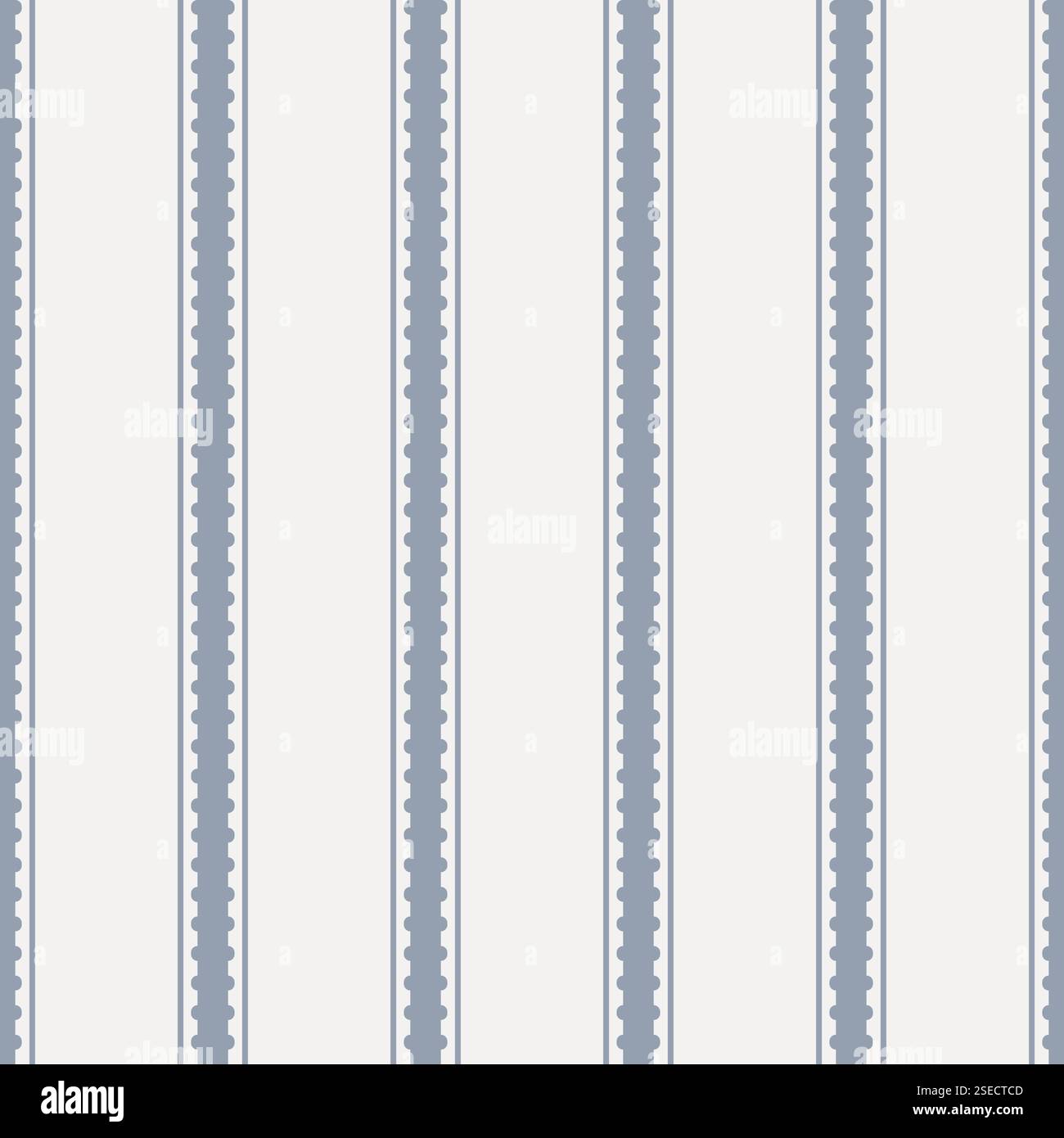 Linea di sfondo senza cuciture carta a strisce digitale per arredamento e tessuti. Lino rustico in stile cottagecore. Illustrazione Vettoriale