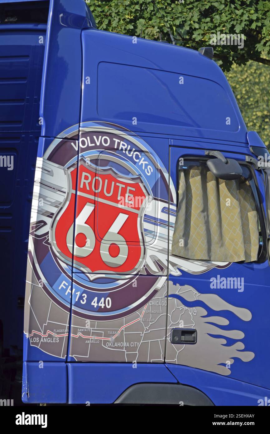 Camion, con etichetta Route 66 Foto Stock