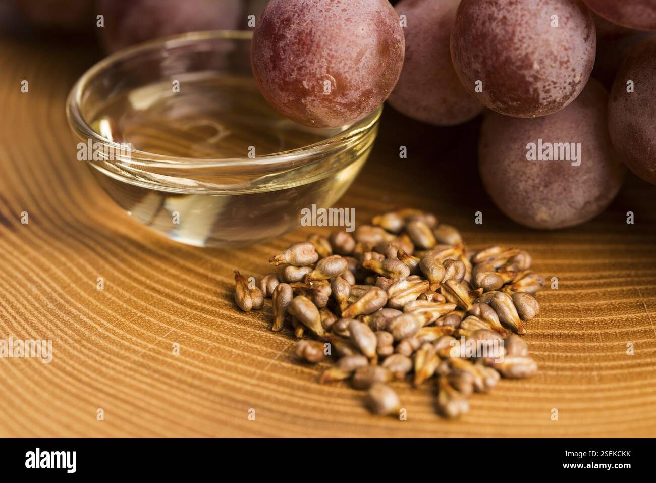 Olio di vinacciolo Foto Stock