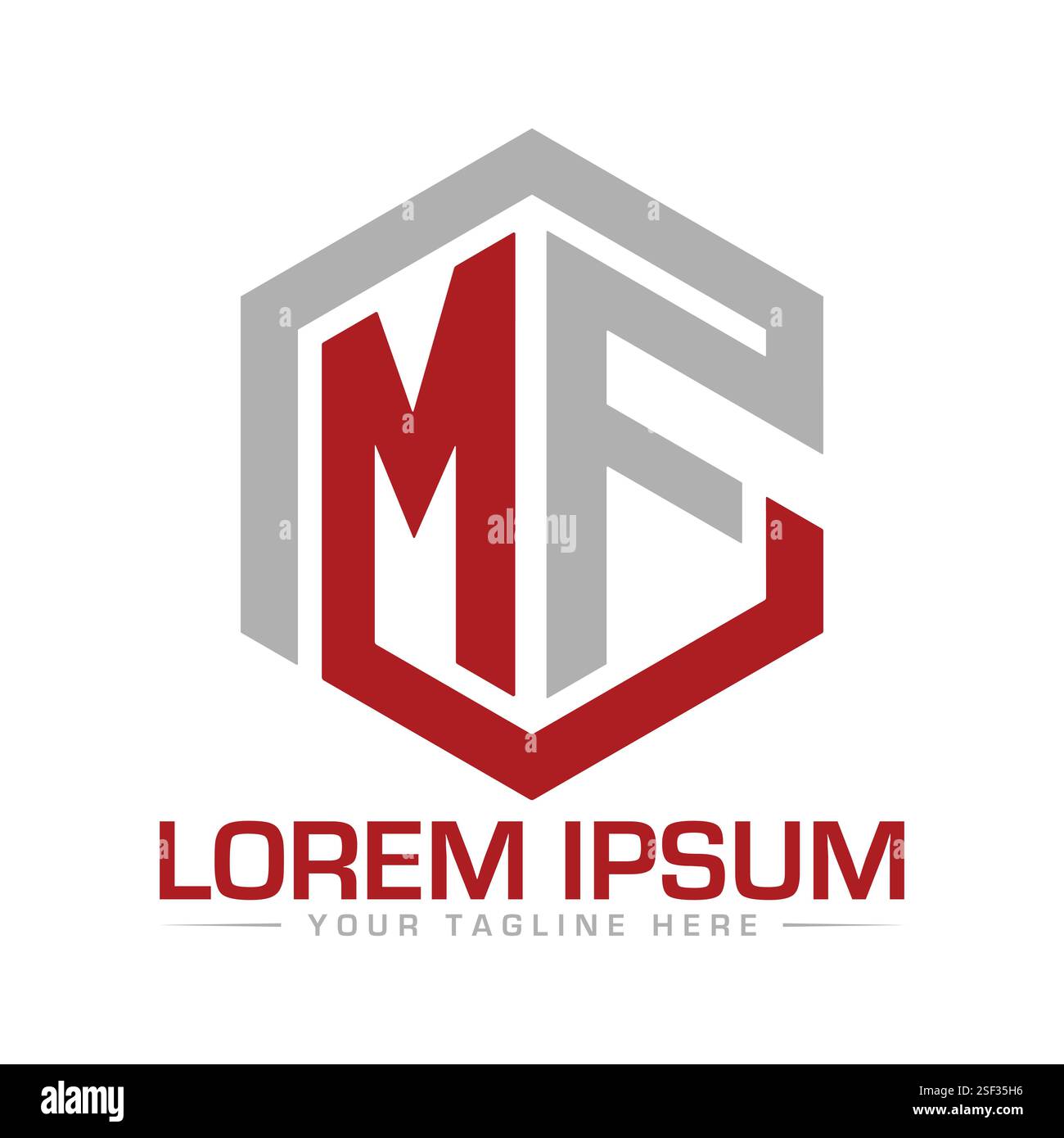 Logo MF Letter Illustrazione Vettoriale