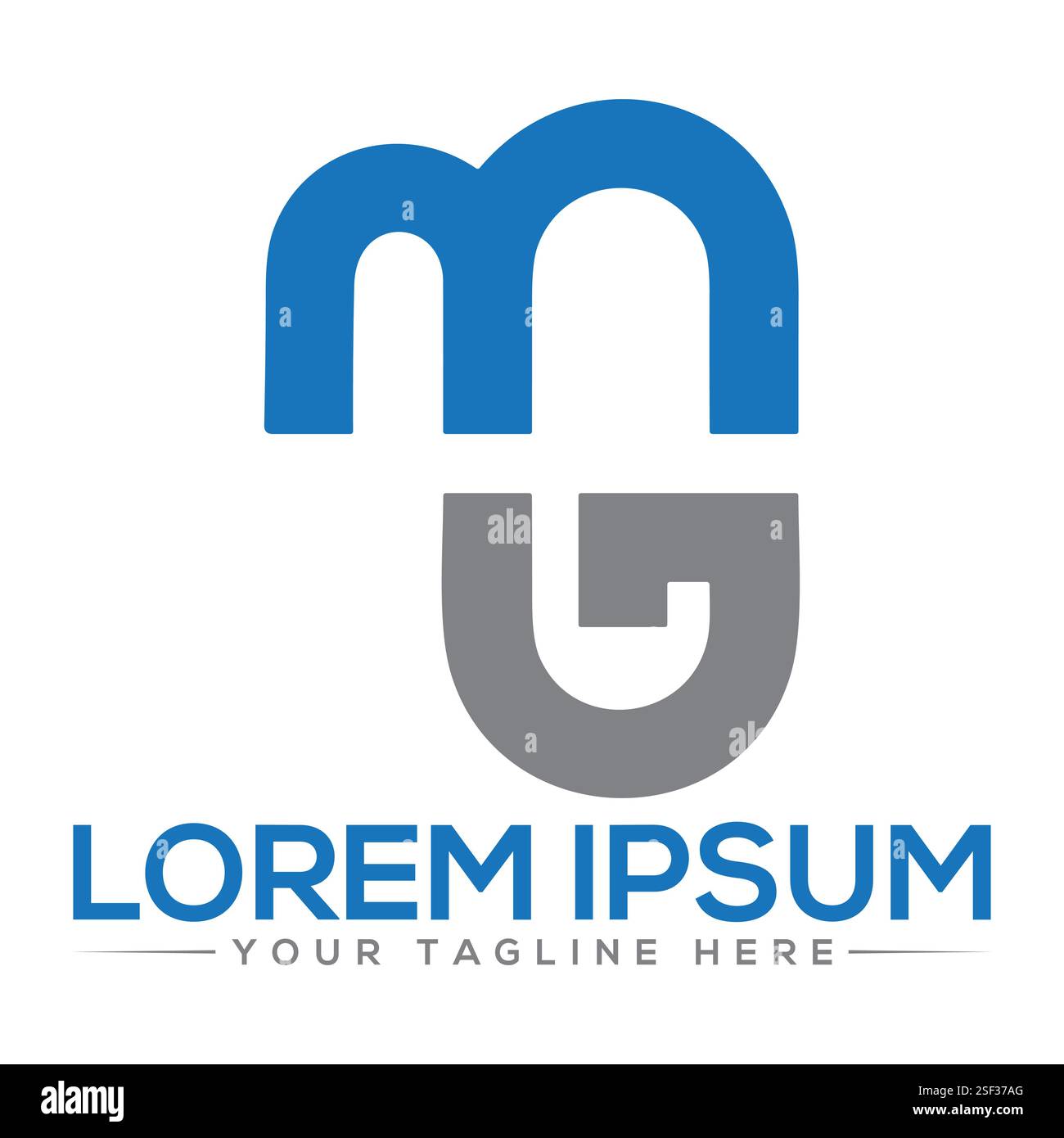 Logo MG Letter Illustrazione Vettoriale