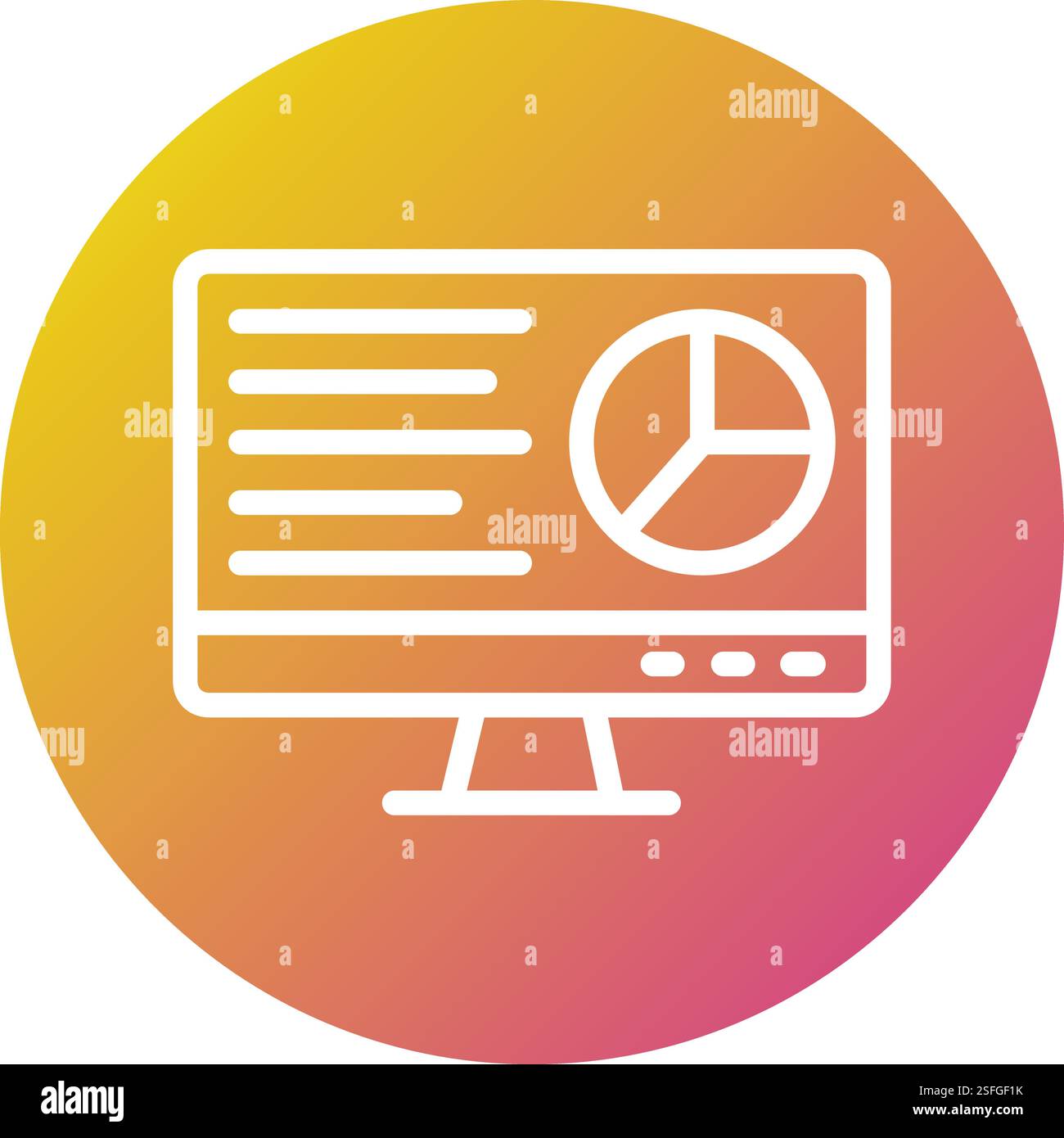 Illustrazione del progetto dell'icona del vettore del report aziendale Illustrazione Vettoriale