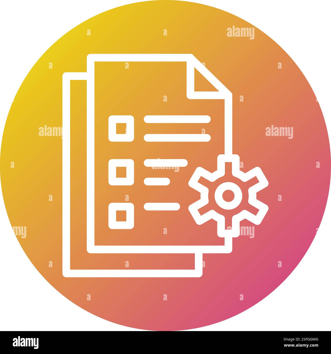 Illustrazione di progettazione dell'icona vettoriale di gestione dei file Illustrazione Vettoriale