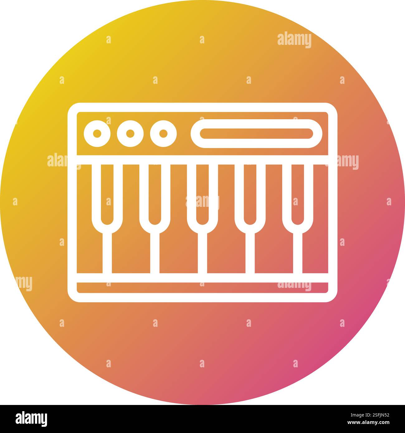 Illustrazione del disegno dell'icona di piano Vector Illustrazione Vettoriale