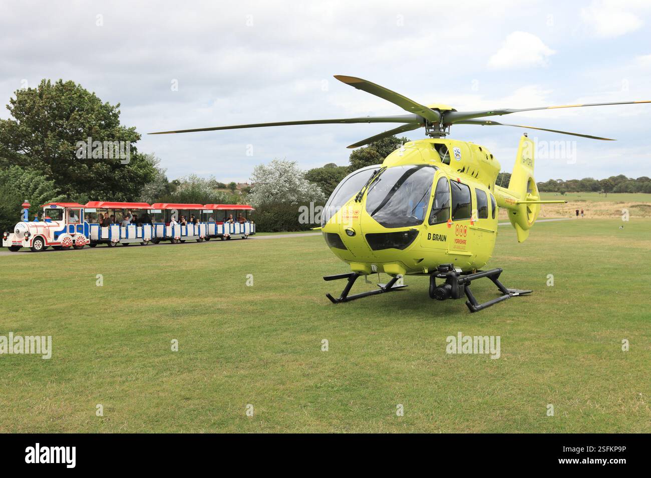Yorkshire Air AmbulanceEmergency soccorso aereo Foto Stock