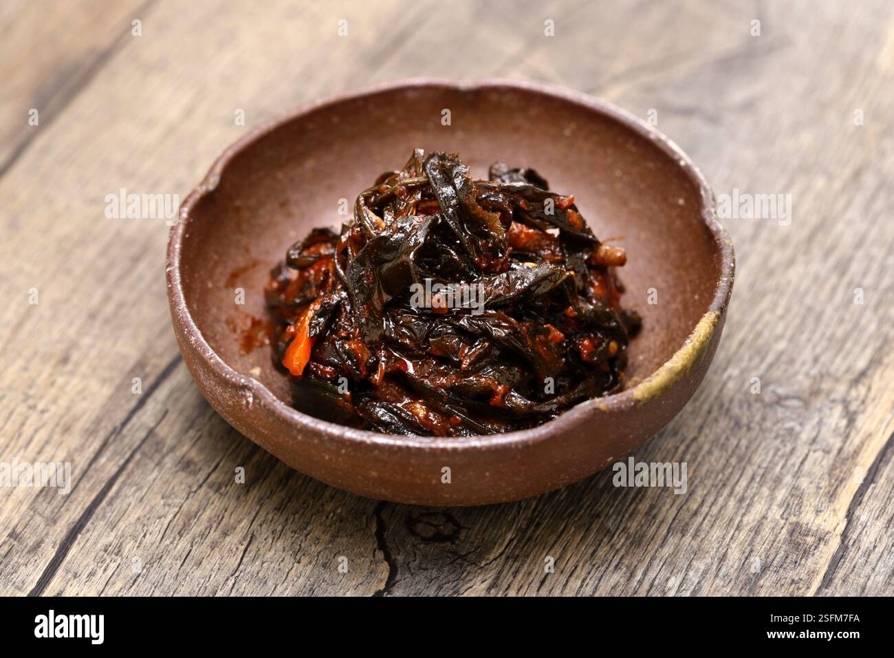 Dandelion Kimchi, cibo coreano Foto Stock