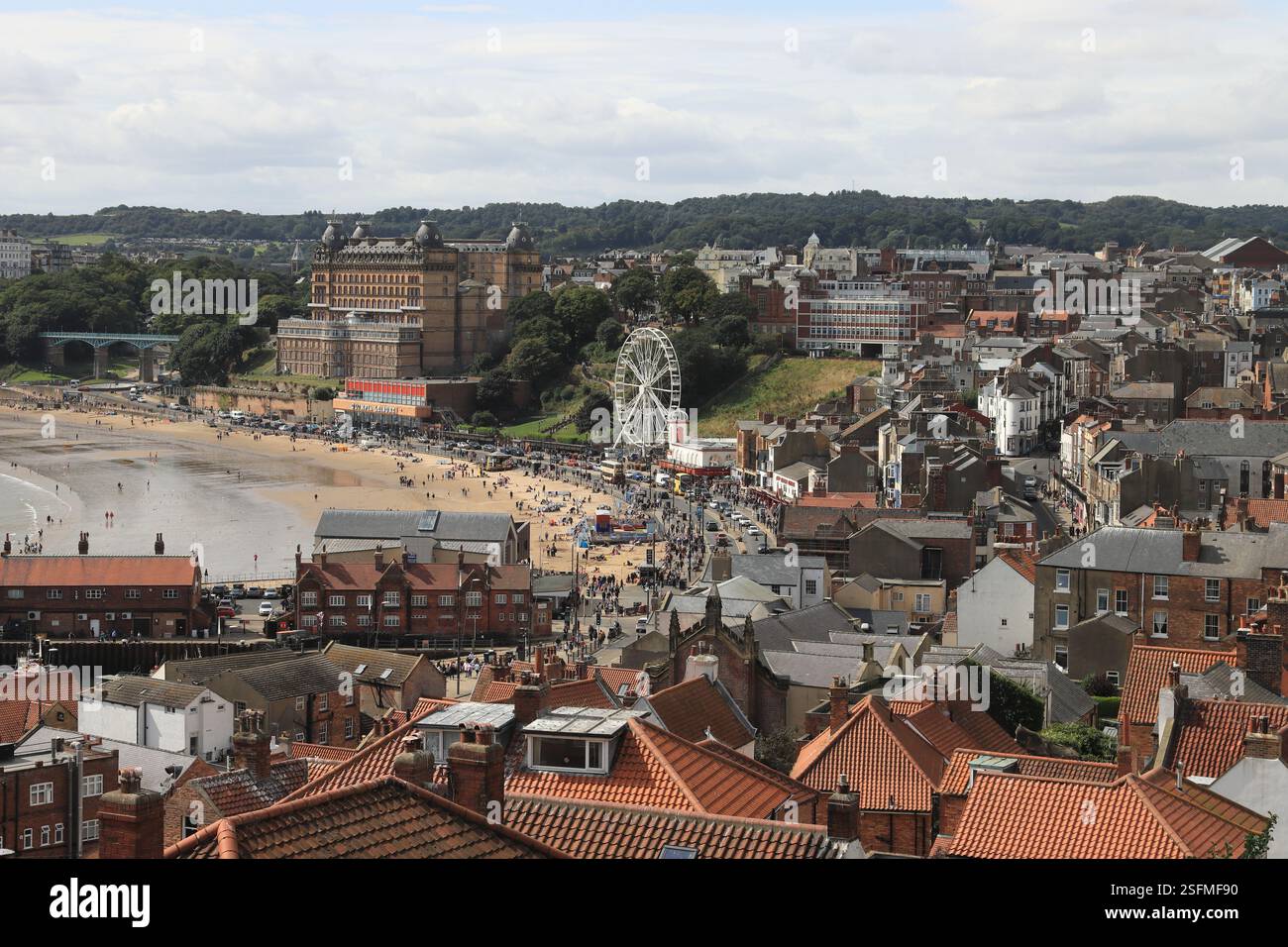 Vedute e attrazioni di Scarborough Foto Stock