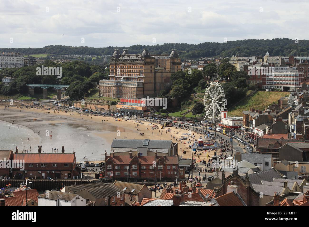 Vedute e attrazioni di Scarborough Foto Stock