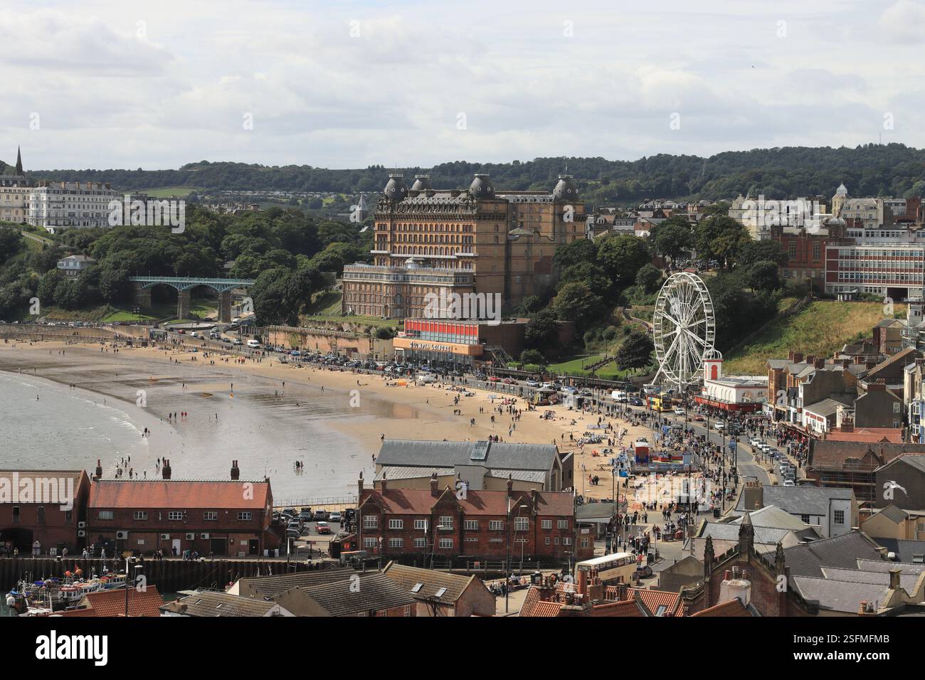 Vedute e attrazioni di Scarborough Foto Stock