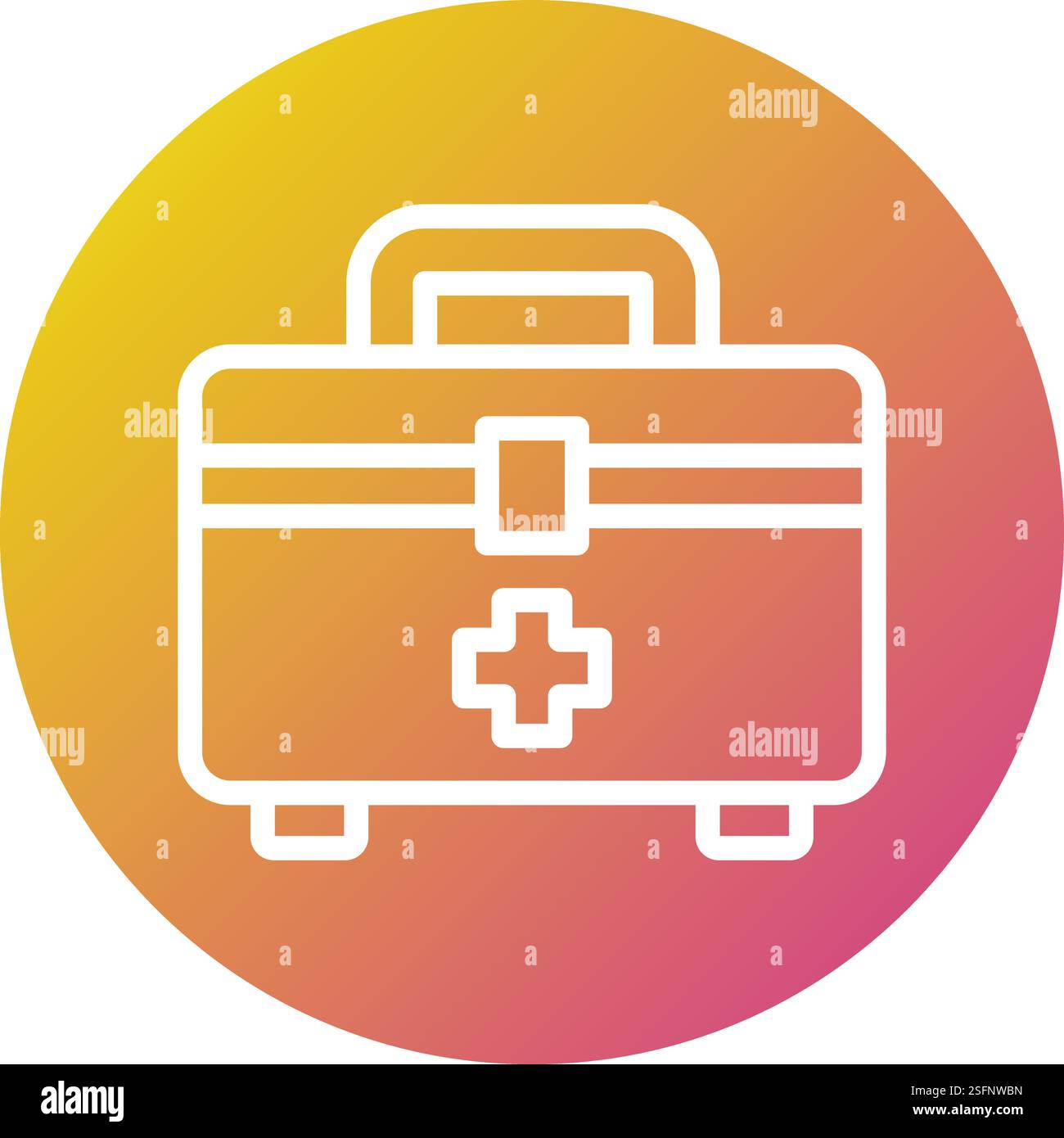 Illustrazione del design dell'icona del vettore del kit di emergenza Illustrazione Vettoriale