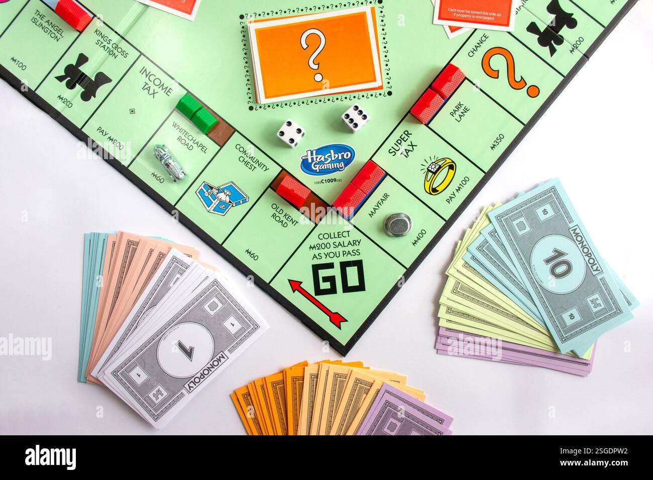 Monopoly Board Game, Greater London, Inghilterra, Regno Unito Foto Stock