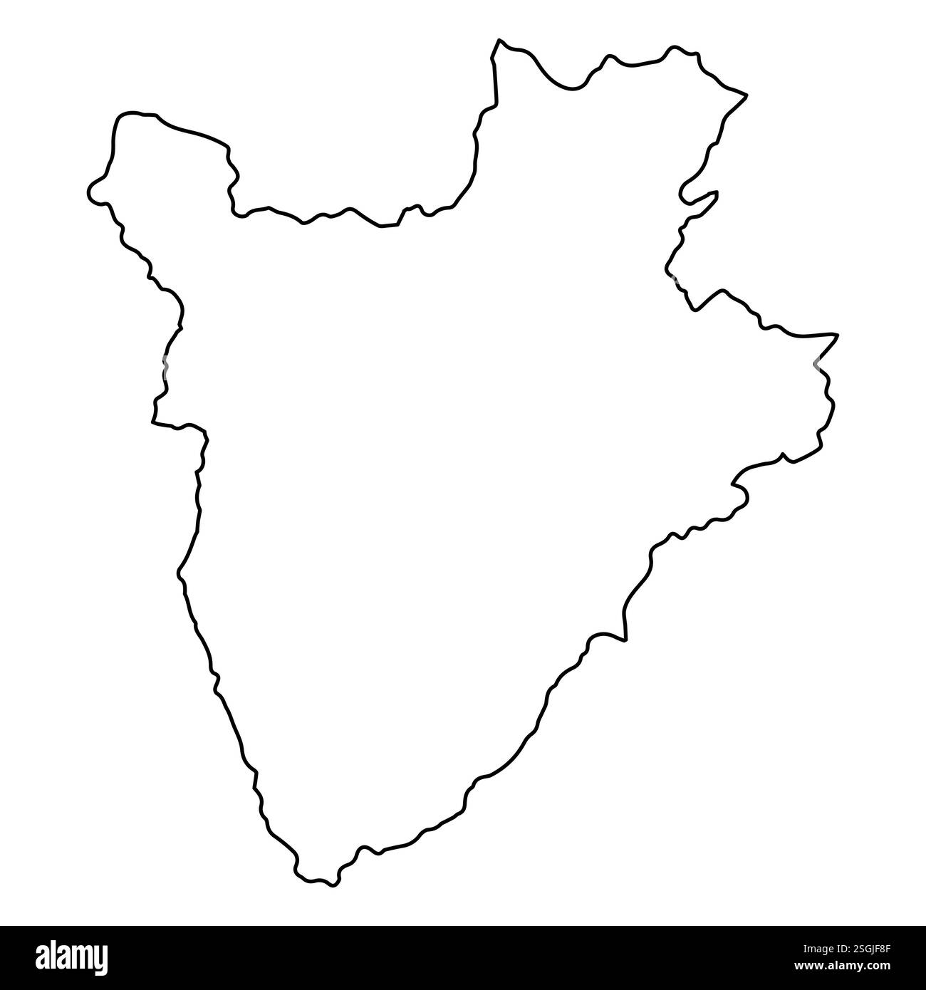 Mappa del Burundi Mappa Burundi Paese del Burundi Africa centrale orientale Illustrazione Vettoriale