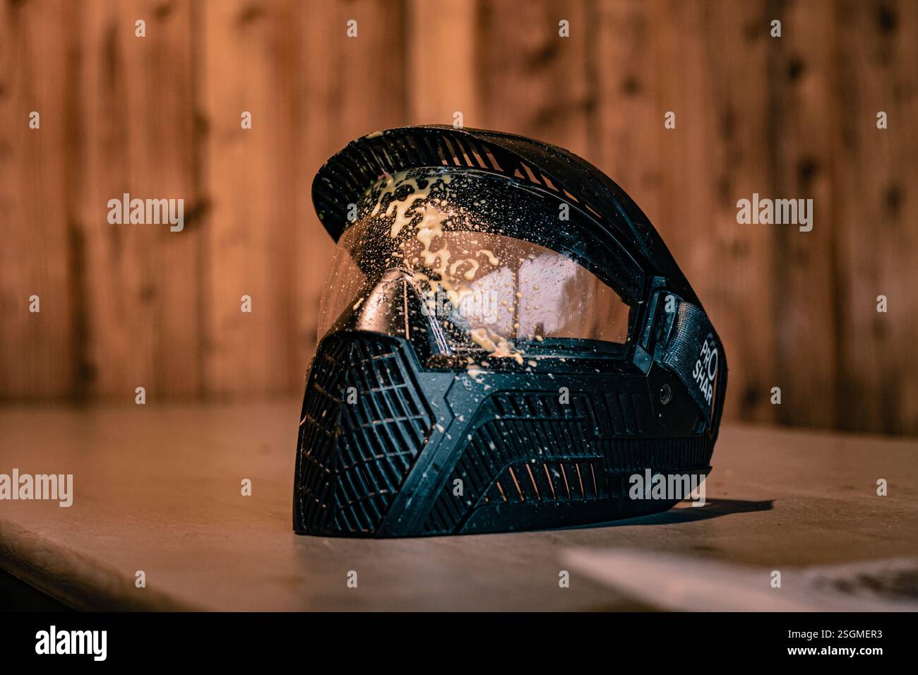 Giocatore di paintball Foto Stock