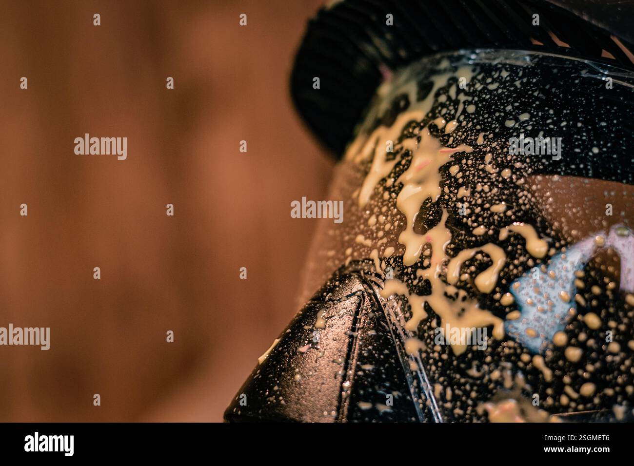 Maschera di paintball Foto Stock