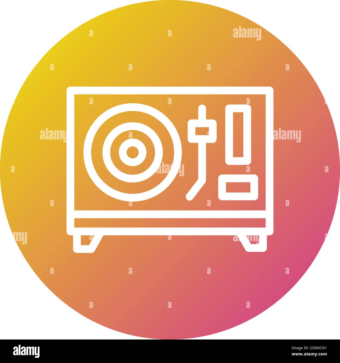 Illustrazione del design dell'icona Vector in vinile Illustrazione Vettoriale
