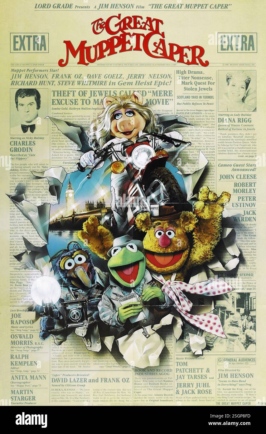 THE GREAT MUPPET CAPER (1981), DIRETTO DA JIM HENSON. Credito: FOTO UNIVERSALI / album Foto Stock