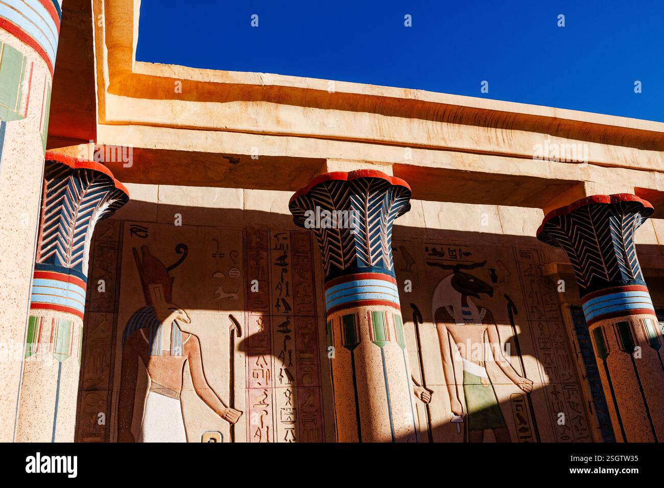 Esplora la destinazione di viaggio in Marocco, visita lo studio cinematografico Altas, vicino a Marrakech. Foto Stock