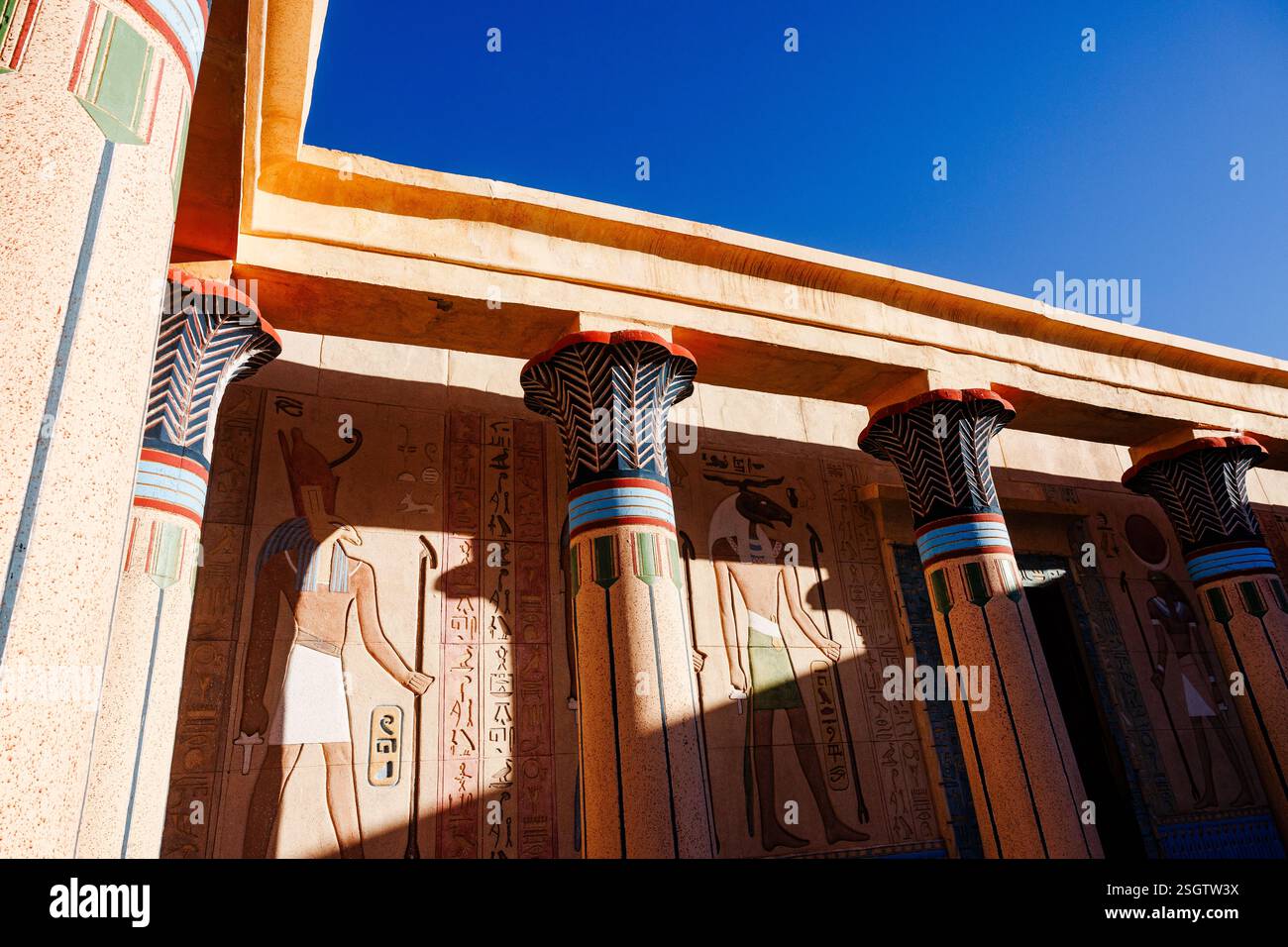 Esplora la destinazione di viaggio in Marocco, visita lo studio cinematografico Altas, vicino a Marrakech. Foto Stock