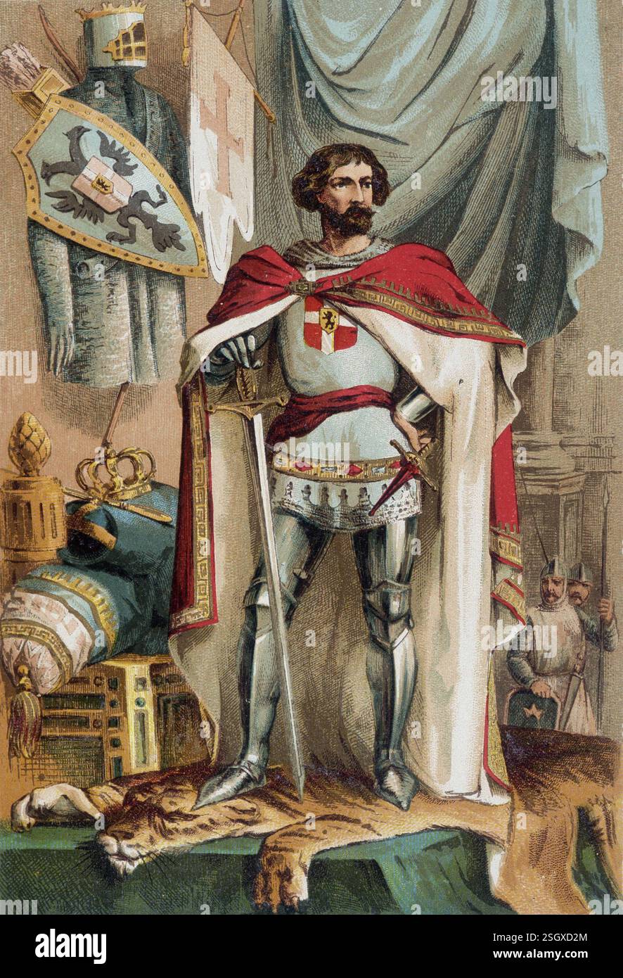 Baldovino i, imperatore latino 1172 – 1205 circa Foto Stock