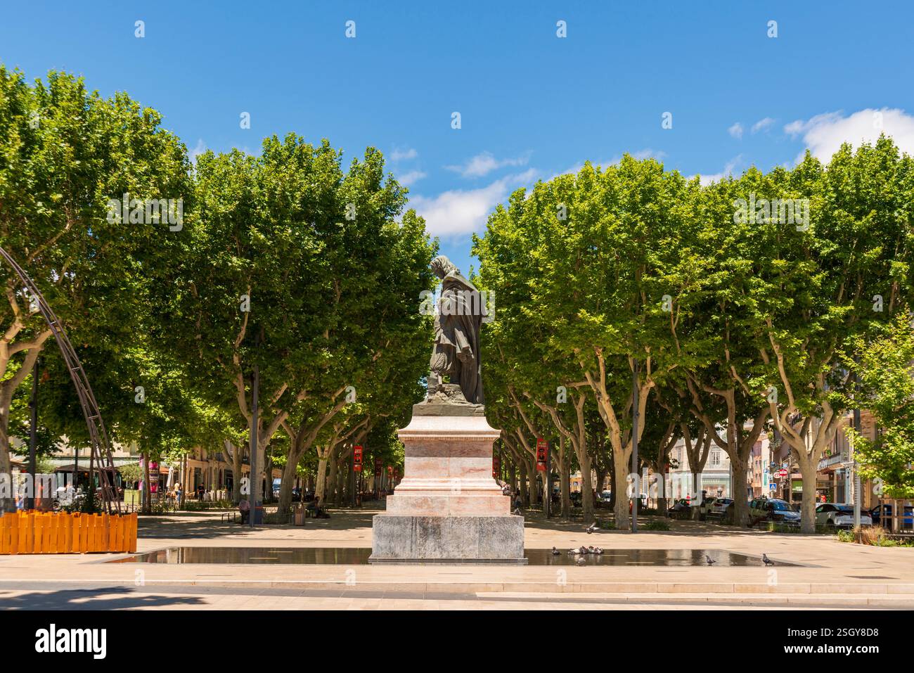 Allees (Road) Paul Riquet, Beziers, Herault, Occitanie, Francia, Europa Foto Stock