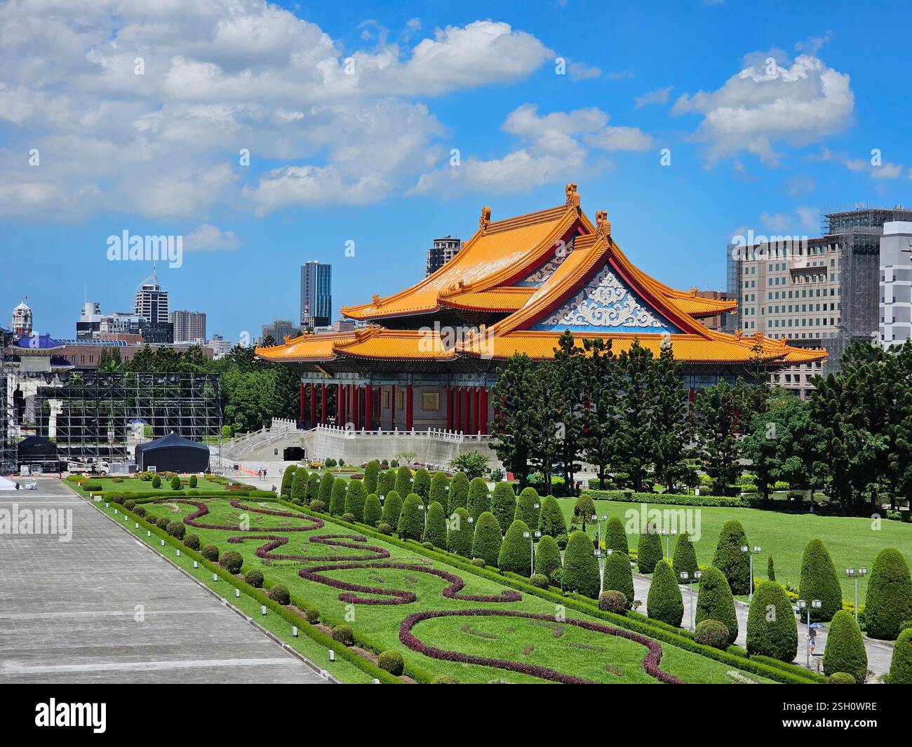 Taipei, Taiwan - 19 settembre 2023 - sala concerti Nazionale - Immagine stock catturata con smartphone