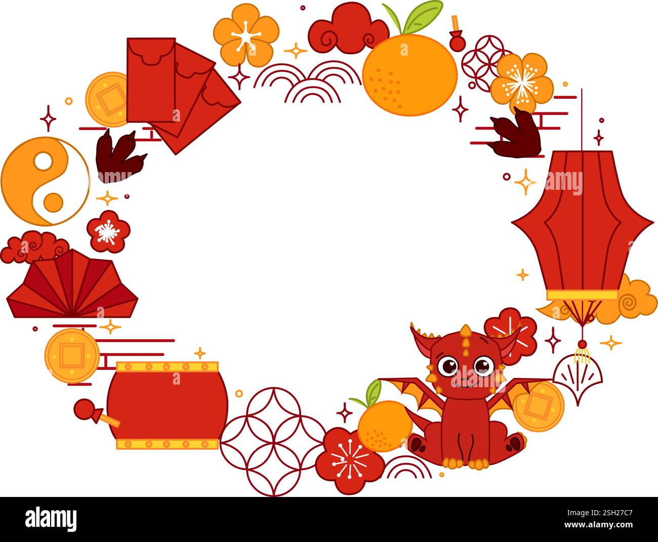 Capodanno cinese 2036 Red Dragon lunar lanterna festival modello ovale cornice per il tuo testo. Illustrazione grafica vettoriale degli oggetti correlati a CNY Illustrazione Vettoriale Capodanno cinese 2036 Red Dragon lunar lanterna festival modello ovale cornice per il tuo testo. Illustrazione grafica vettoriale degli oggetti correlati a CNY Illustrazione Vettoriale