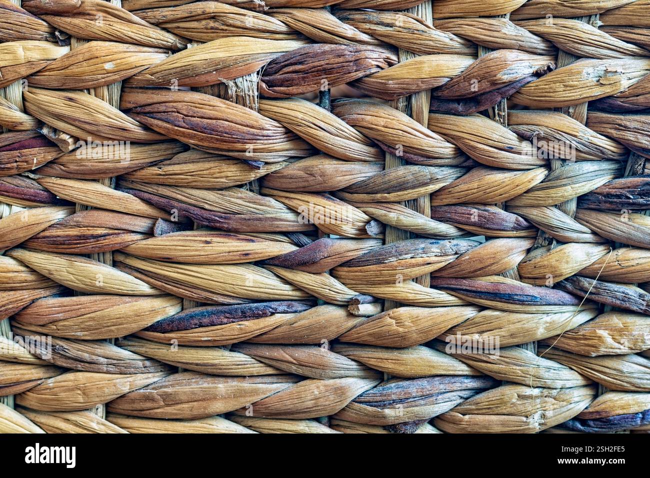 Wicker Weave - cestino per bucato Foto Stock